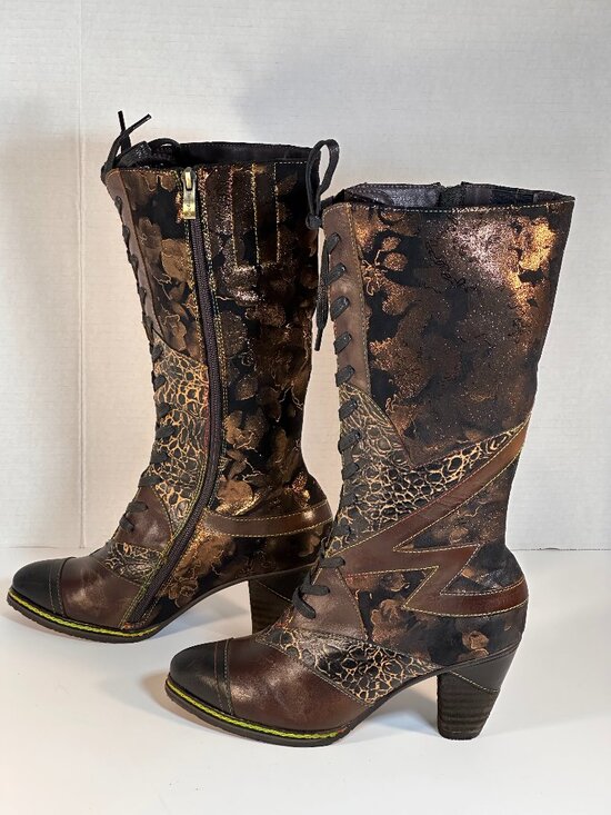 Women's size 6.5 Glamour Boots tall - Picture 4 of 16